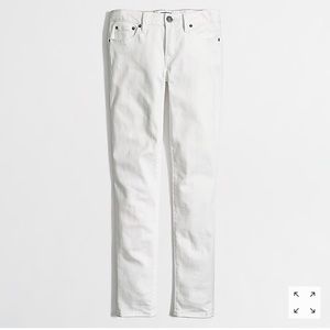 J. Crew Like New White skinny ankle jean 28" inseam